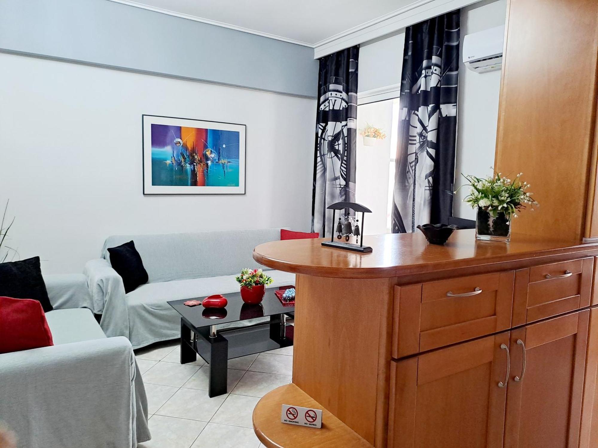 Bright Apartment In Nea Palatia • Oropos 外观 照片